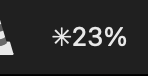 The compact menu bar indicator showing the worst limit as a percentage